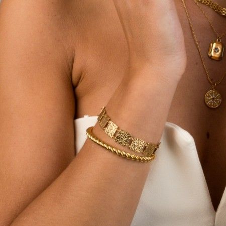 PULSERA PLACAS DE ACERO
