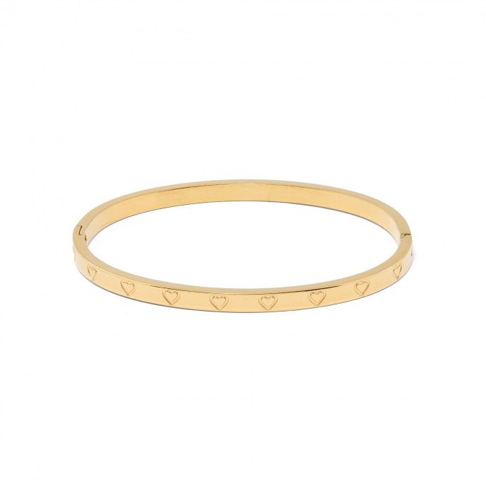 PULSERA CORAZONES DE ACERO