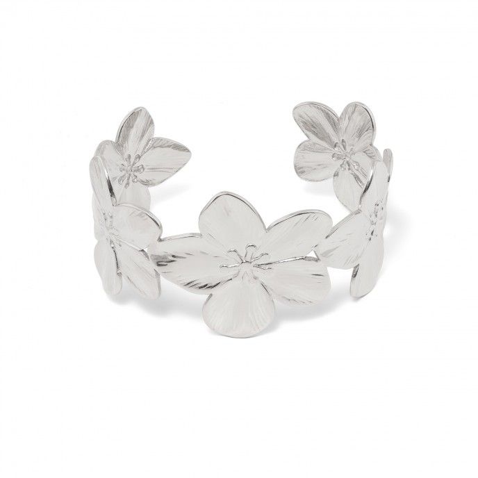 PULSERA FLORES DE ACERO