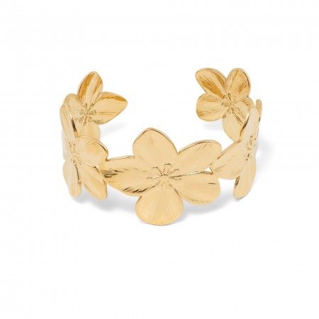 PULSERA FLORES DE ACERO