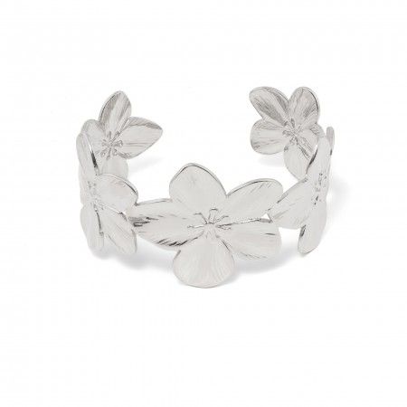 STEEL FLOWERS BRACELET