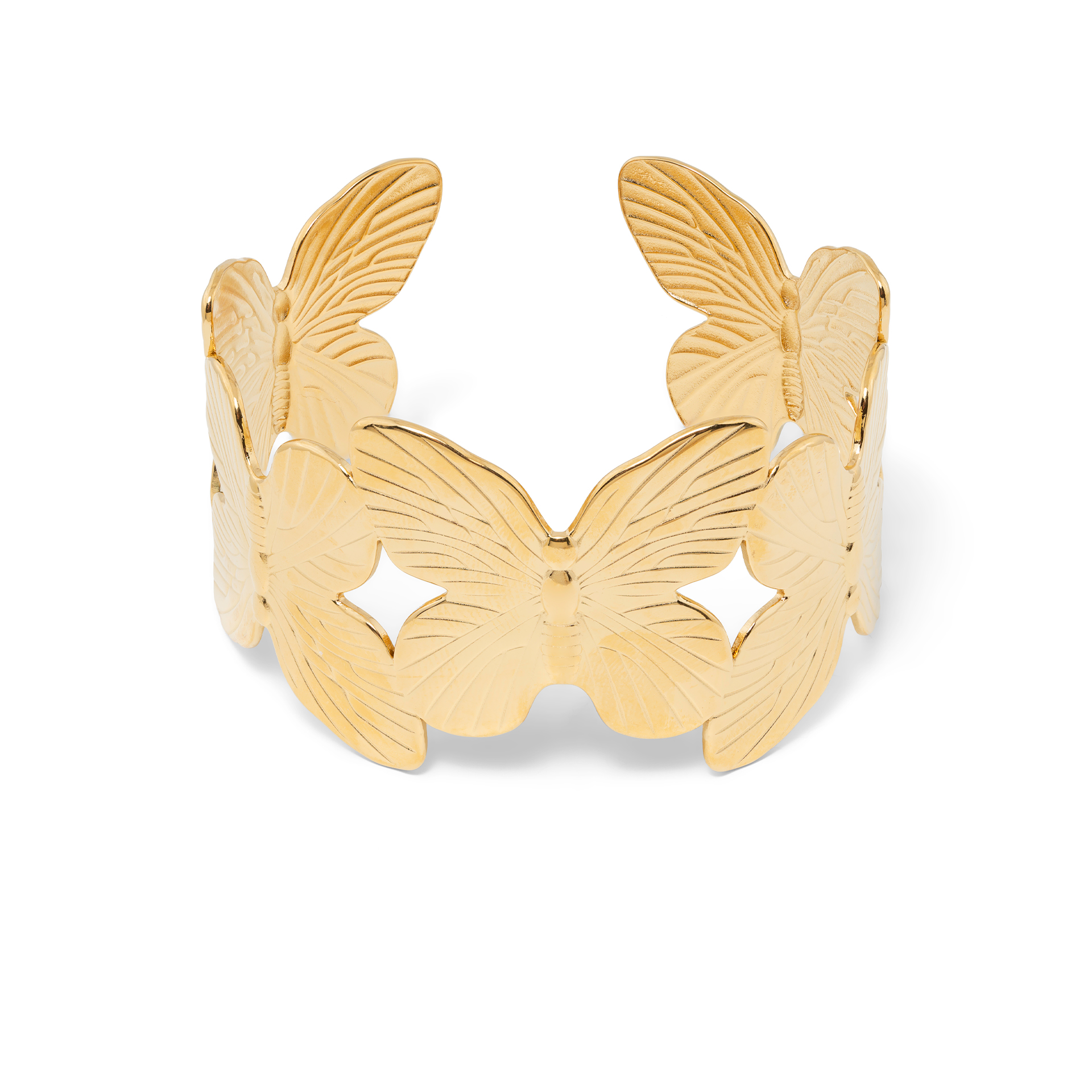 PULSEIRA AÇO BORBOLETAS