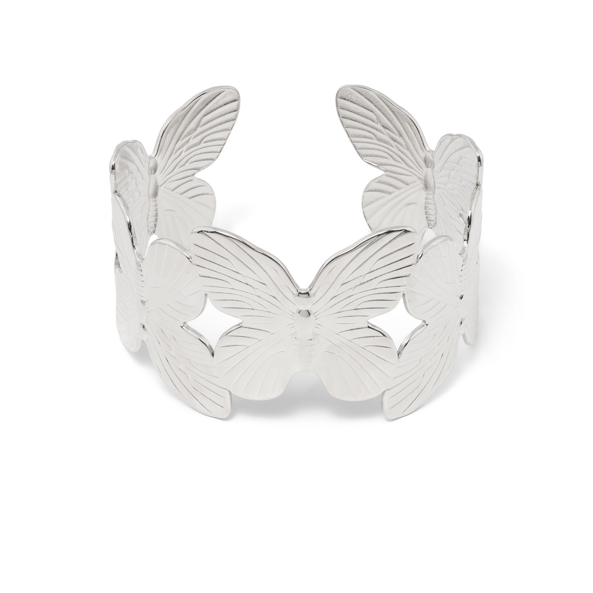 PULSEIRA AÇO BORBOLETAS