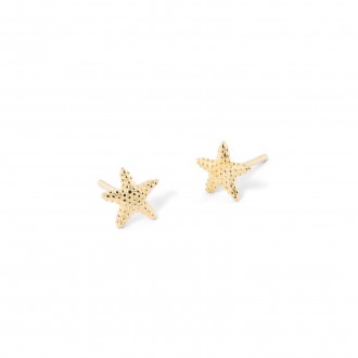SILVER STARFISH EARRINGS