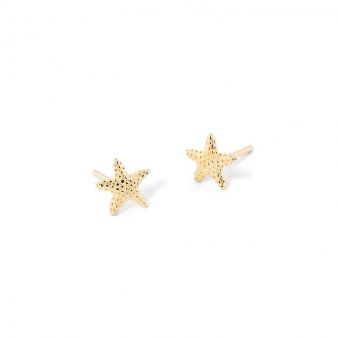 SILVER STARFISH EARRINGS