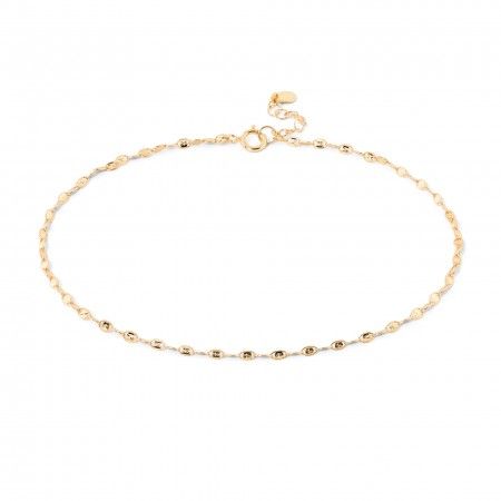 SILVER ANKLET WITH PLATES