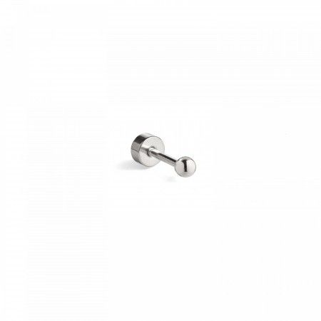 STEEL PIERCING WITH BEAD 4MM