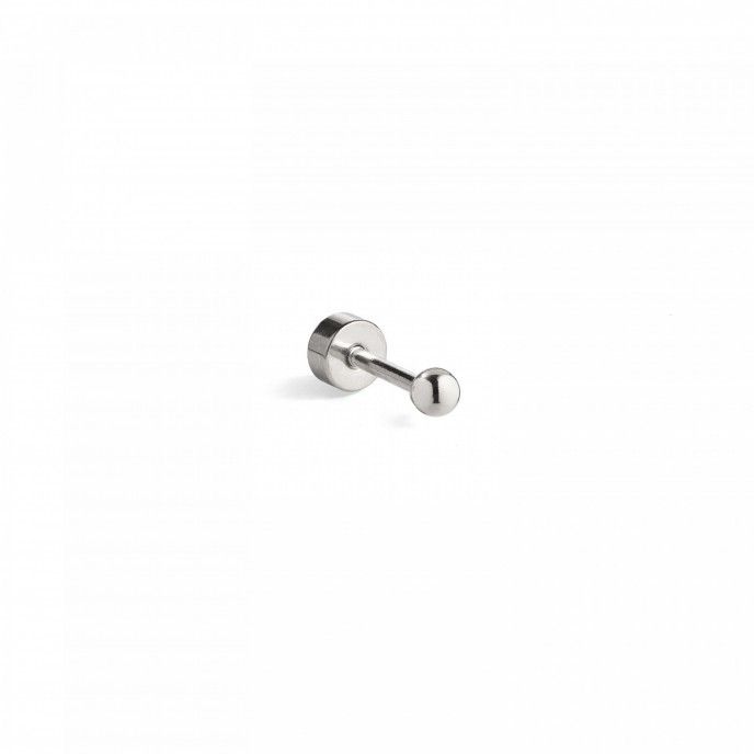PIERCING DE ACERO CON BOLA DE 4MM