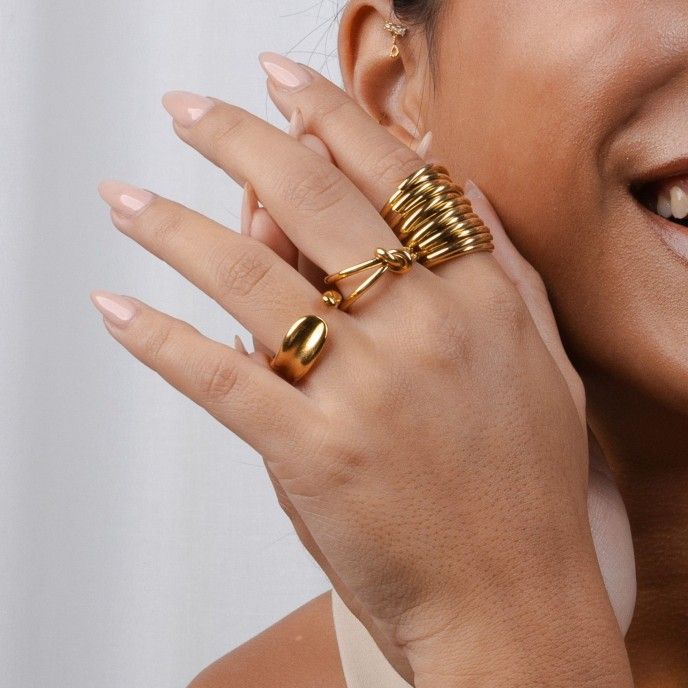 ANEL AÇO NÓ ANEL AÇO NÓ