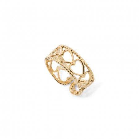 STEEL HEARTS RING