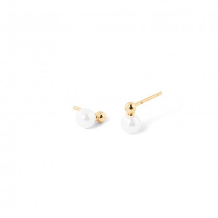 SILVER EARRINGS WITH PEARL