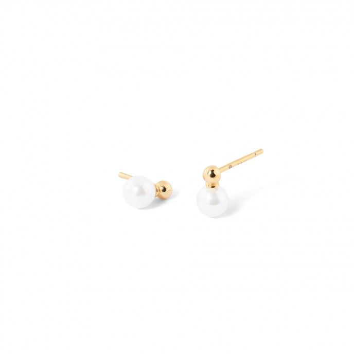 SILVER EARRINGS WITH PEARL