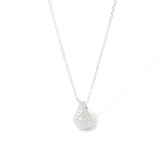 SILVER NECKLACE WITH DROP