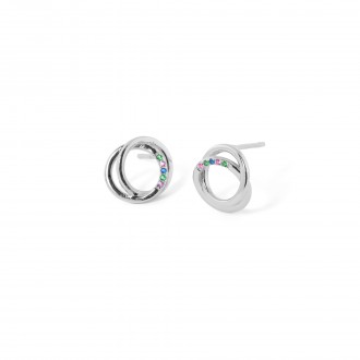 SILVER CIRCLES EARRINGS