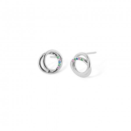 SILVER CIRCLES EARRINGS