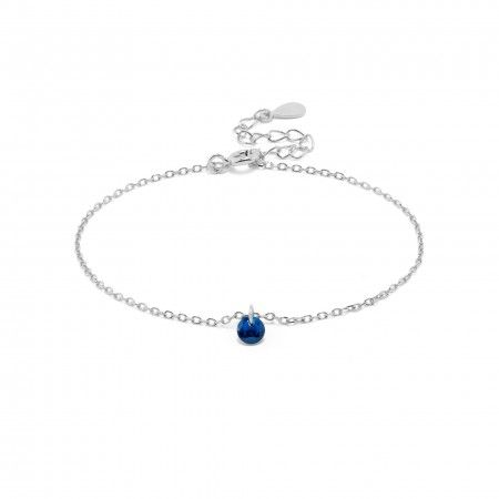 SILVER BRACET WITH ZIRCON