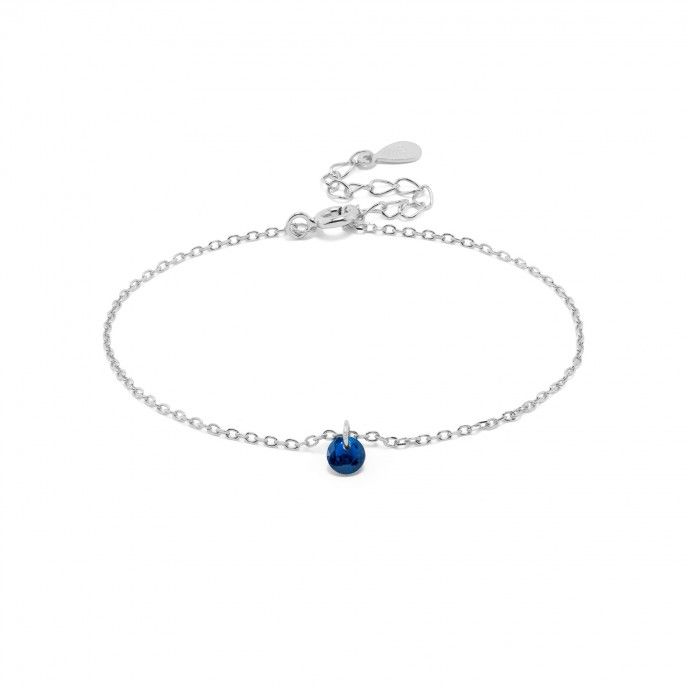 SILVER BRACET WITH ZIRCON