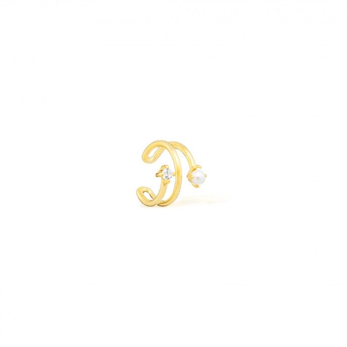EAR CUFF TRIPLE WITH PEARL