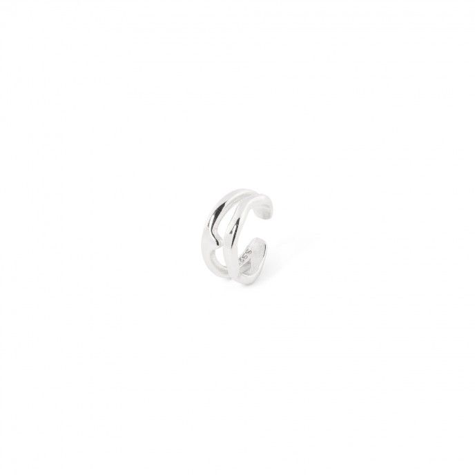 SILVER DOUBLE EAR CUFF