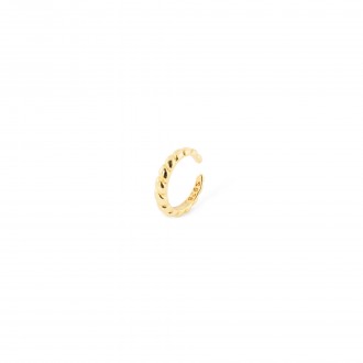 SILVER TWISTED EAR CUFF