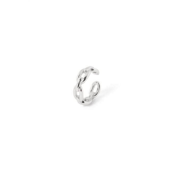 SILVER LINKS EAR CUFF