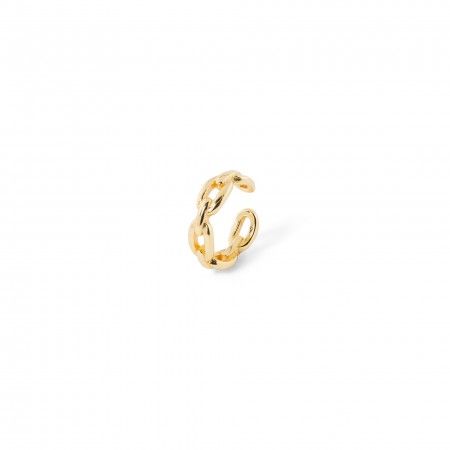 SILVER LINKS EAR CUFF