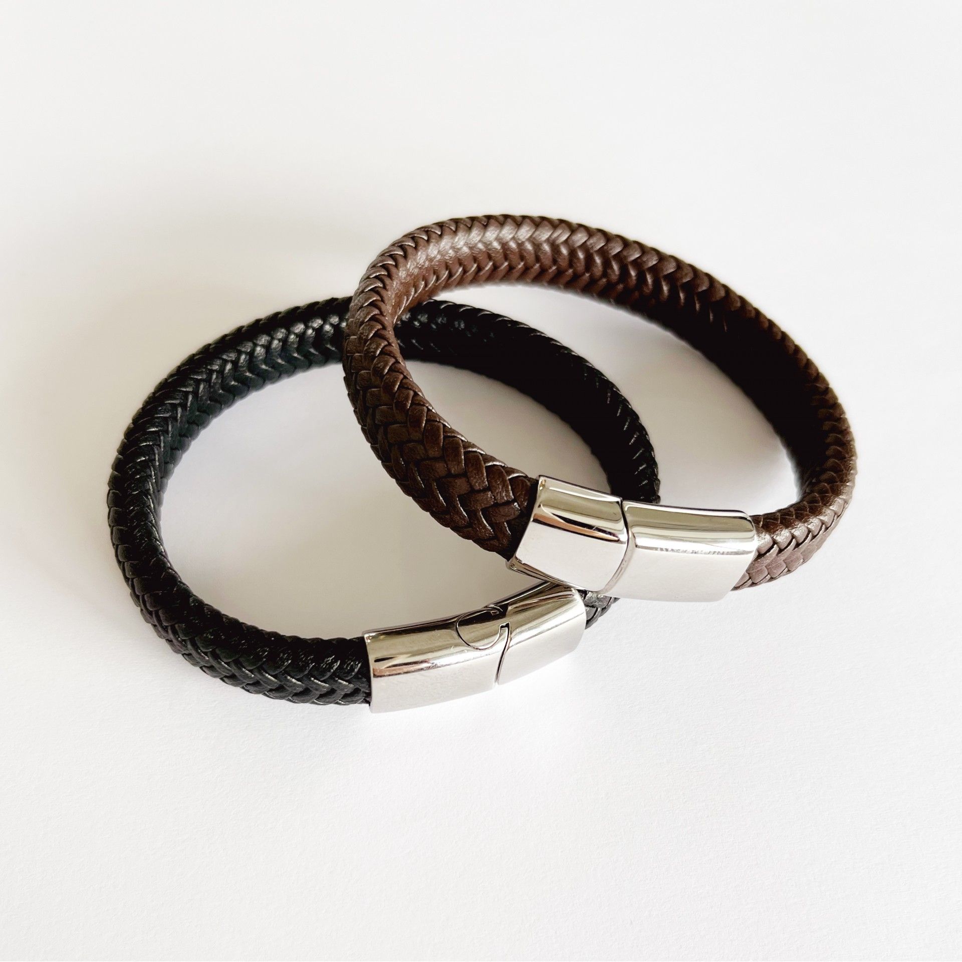 PULSEIRA HOMEM AÇO CABEDAL