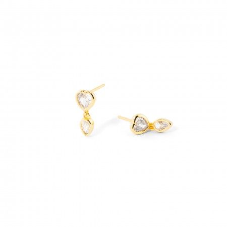SILVER HEART EARRINGS