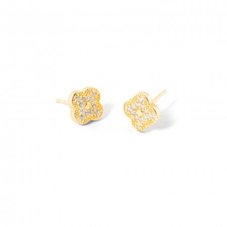 SILVER CLOVER EARRINGS