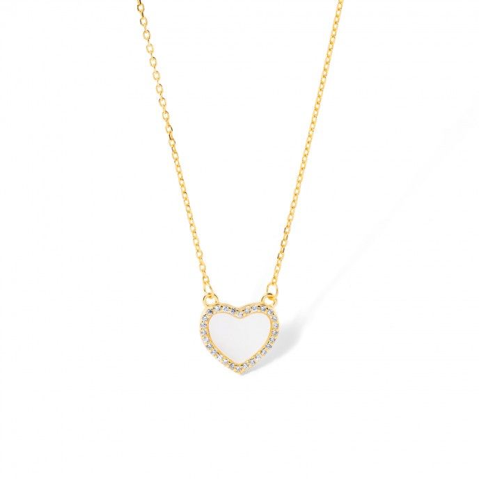 SILVER NECKLACE WITH HEART