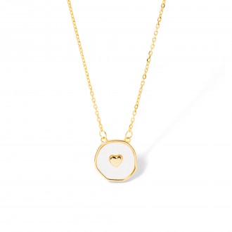 SILVER NECKLACE WITH HEART