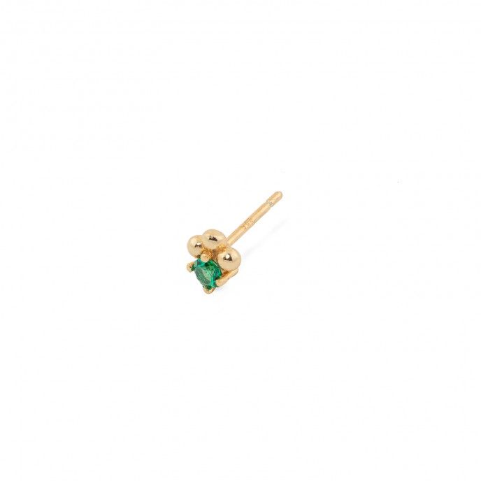SILVER EARRING WITH ZIRCON