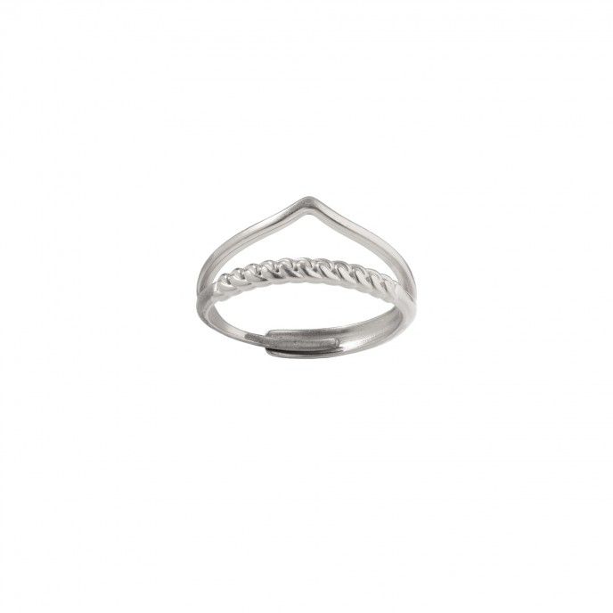 TIARA STEEL RING