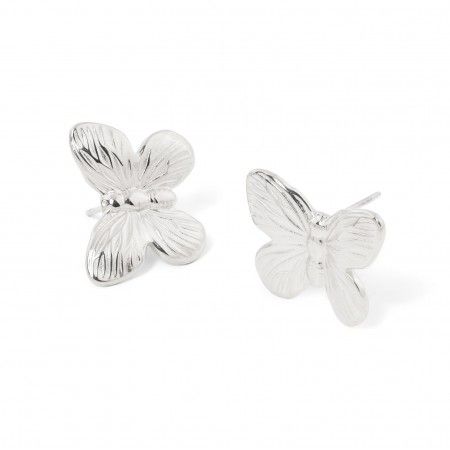 STEEL BUTTERFLY EARRINGS