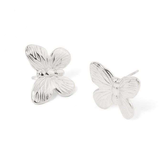 PENDIENTES MARIPOSA DE ACERO