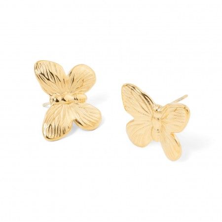 PENDIENTES MARIPOSA DE ACERO