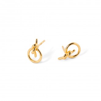 SILVER KNOT EARRINGS