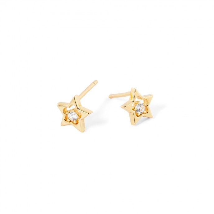 SILVER STAR EARRINGS