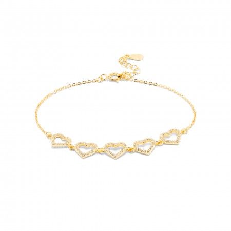 BRACELET WITH HEARTS