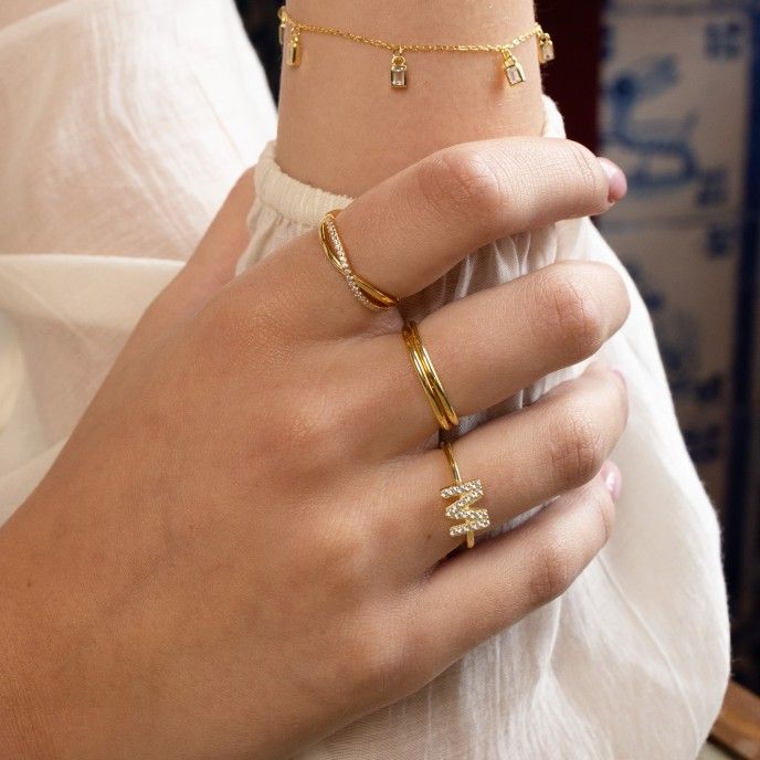 ANILLO AJUSTABLE CON LETRA