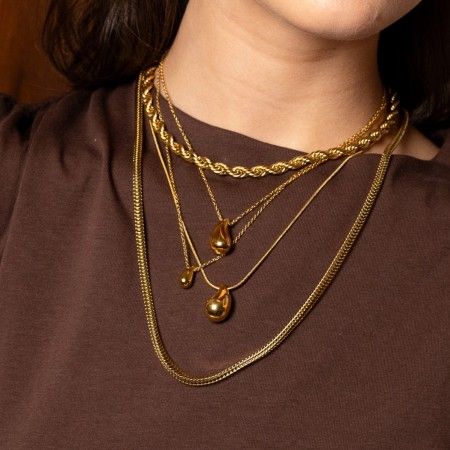 COLLAR GOTA DE ACERO