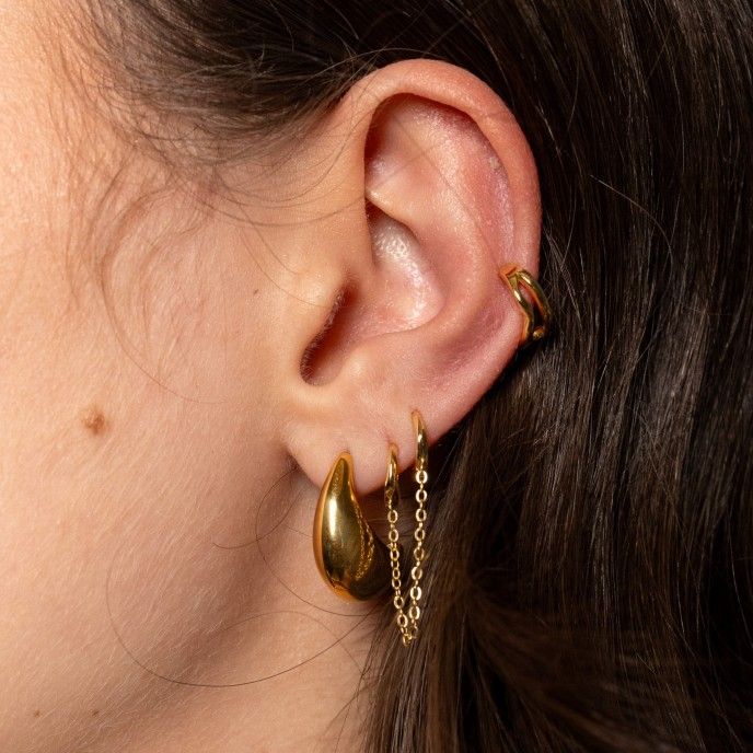 SILVER DOUBLE EAR CUFF