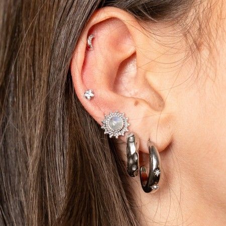 SUN SILVER EARRINGS