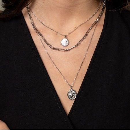 COLLAR GEOMTRICO DE ACERO