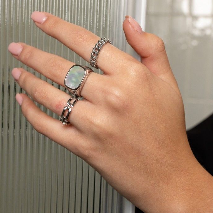 STEEL LINKS RING