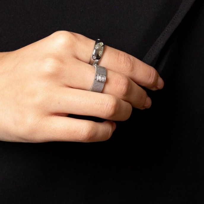 STEEL STARS RING