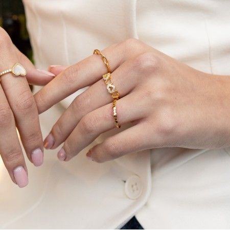 SILVER TWISTED RING