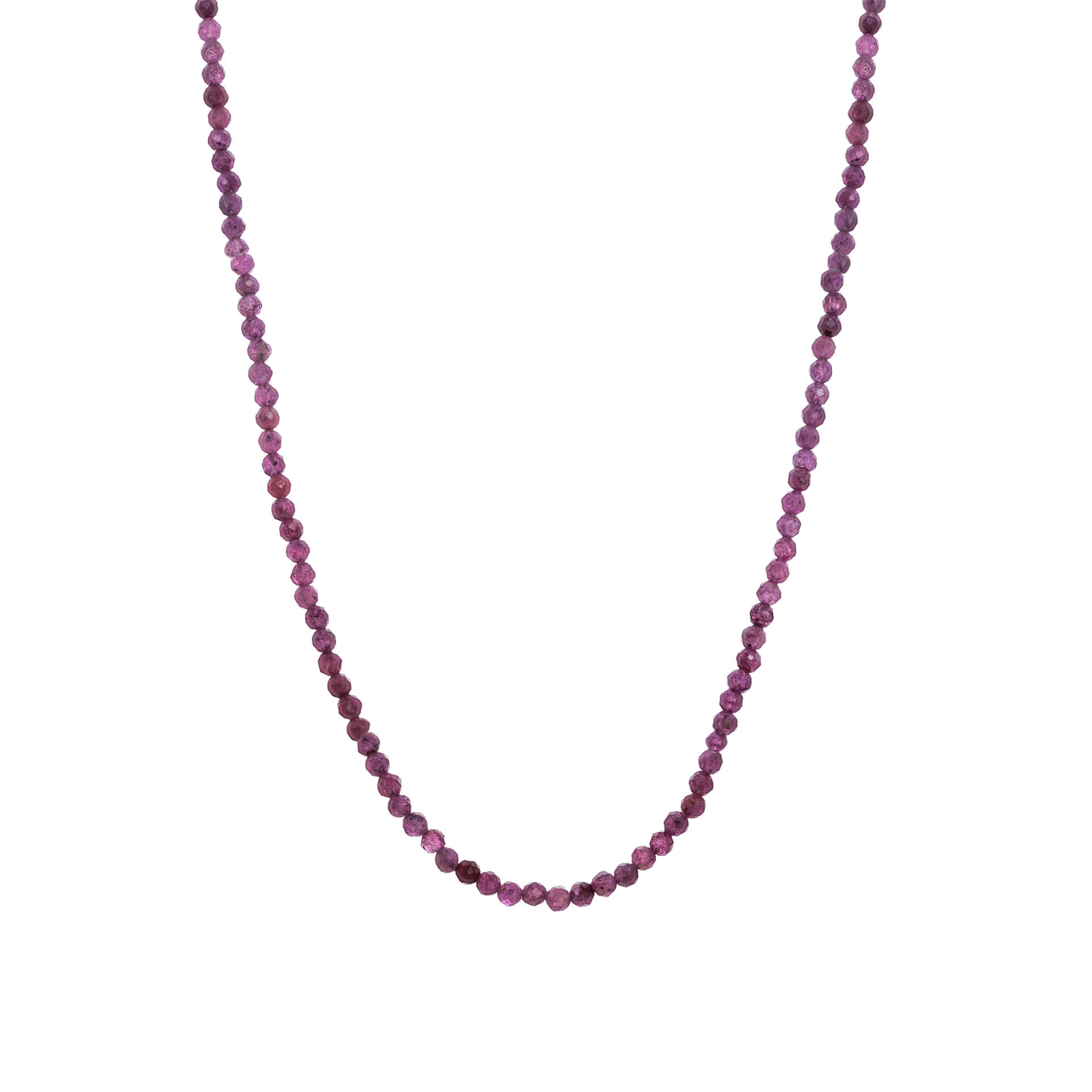 SILVER NECKLACE WITH NATURAL STONES