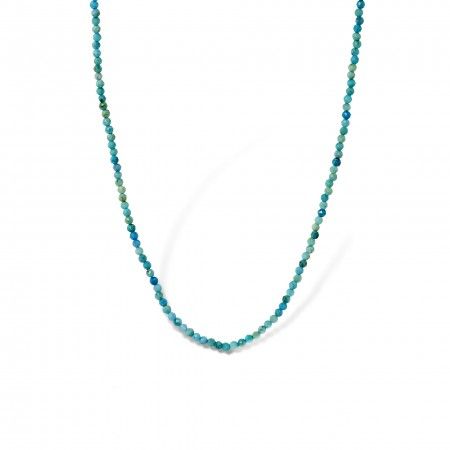 SILVER NECKLACE WITH NATURAL STONES