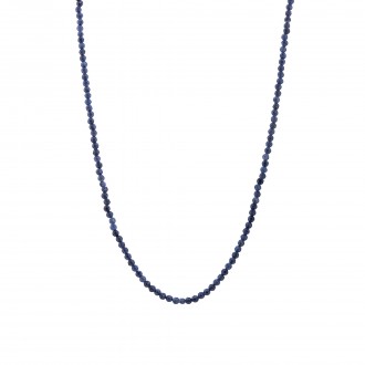 SILVER NECKLACE WITH NATURAL STONES